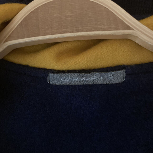 NEW WITHOUT TAGS CARMAR MEN'S BLUE LONG SLEEVE FULLY LINED VARSITY JACKET SIZE S - Picture 11 of 11